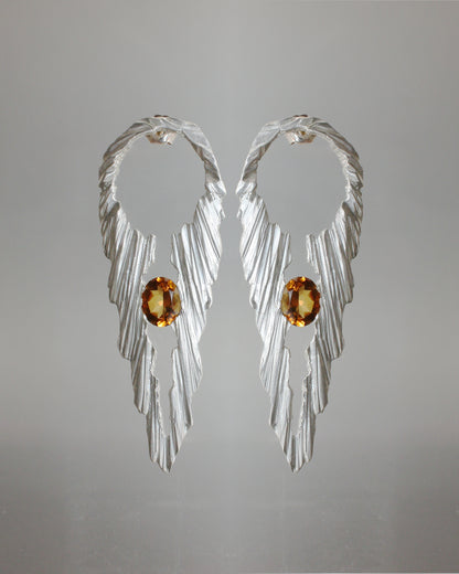 STONE D. SUSPENSION EARRINGS