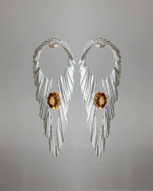 STONE D. SUSPENSION EARRINGS