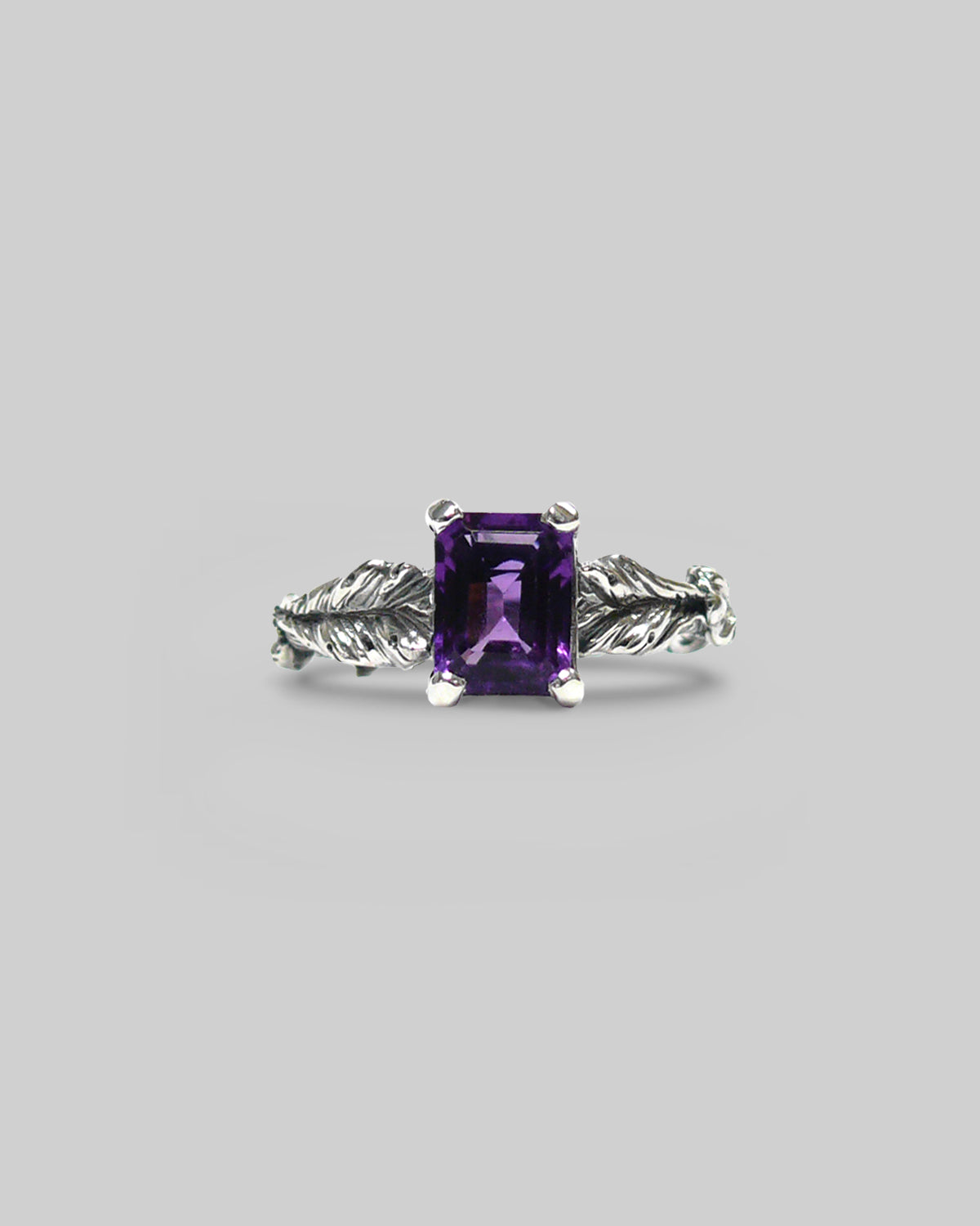 Flora Solitario - Amethyst